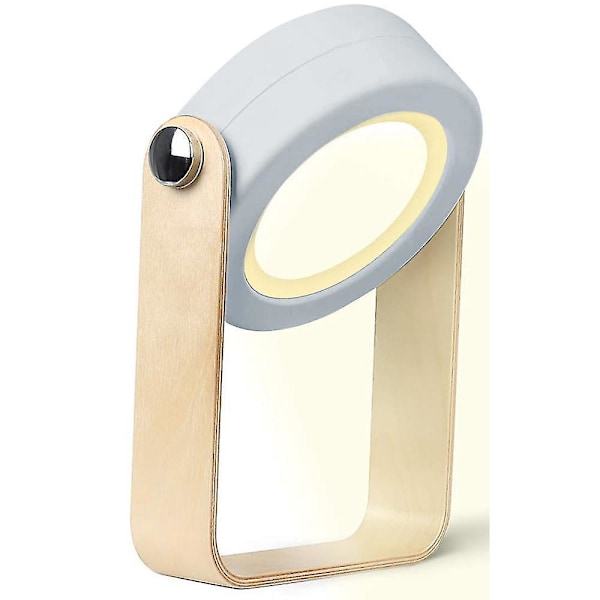 Bärbar LED-bordslampa, 4000mAh Uppladdningsbar Bärbar Vikbar LED-lykta med USB-port, 3 ljusstyrkenivåer