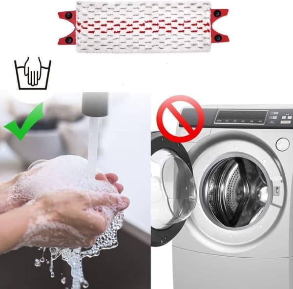 Mikrofiberpåfyllningsmoppdynor Platt moppduk Återanvändbar absorberande moppbytesduk Kompatibel med Vileda