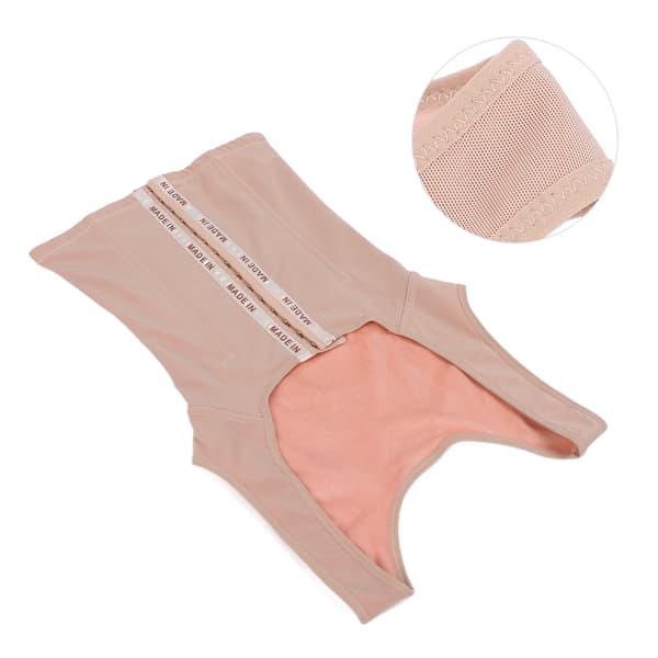 Dame Shapewear Varm Uld Mavekontrol Balde Løfter Kropsformer Åben Buste Bodysuit til Vinter Efterår (Hudfarve)M