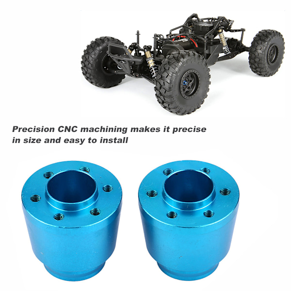 Aluminiumlegering Bakhjul Sekskant Navadapter for Axial Rock Racer 90026 RC Bil (Blå)