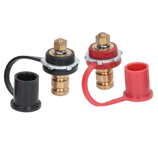 4 stk. batteriladerstolpe, ekstern batteriterminal, startkabel, strømtilkoblingssett