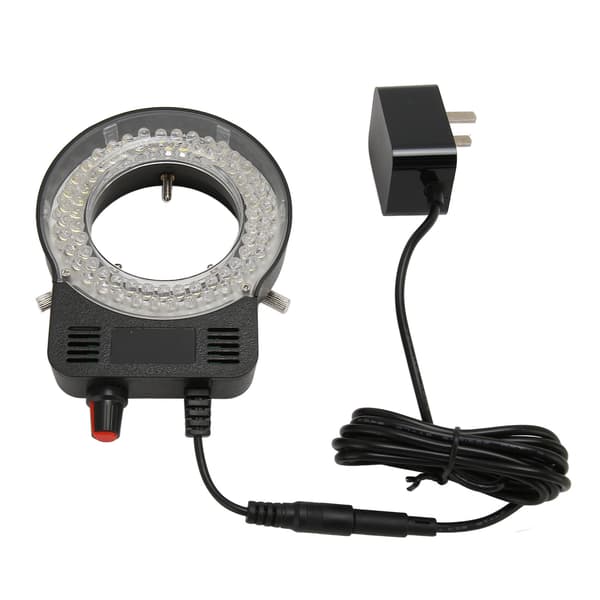Mikroskop Ringlys 52 LED-perler Justerbar Nem Montering Ringlys til Stereomikroskop US-stik 100‑240V