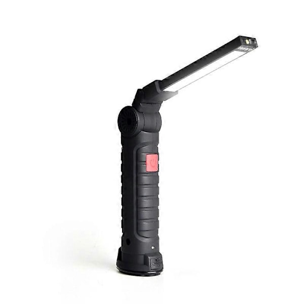 4 stk. COB Arbejdslampe Ultra Lysstærk LED Arbejdslampe, USB Genopladelig Bærbar Inspektionslampe med Magnetisk Base, 5 Lystilstande 6000K Lanterne til Bil