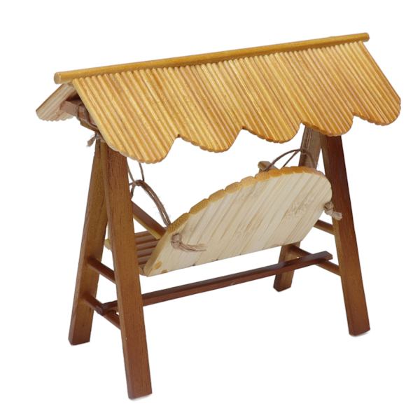 Mini træ hængekøje 1:12 Miniature scene møbler model dukkehus tilbehør til over 3 år gamle