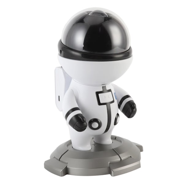 Tähti LED-yövalo projektori USB-astronautti tähtiprojektori lamppu RGB-ympäristön projektiovalo Lasten syntymäpäivälahja Valkoinen