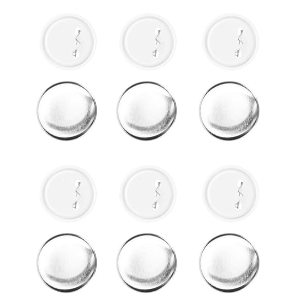 100 sett blanke knappemerker for knappemaskin DIY rund form rustfrie knappematerialer 58mm/2.3in