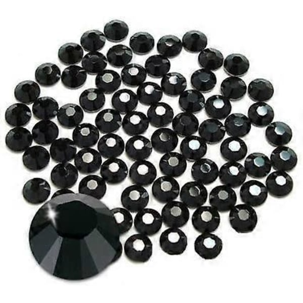 Limpiks Krystal Flatback Rhinestones (ss20 576 stk., Jet) 4.8mm