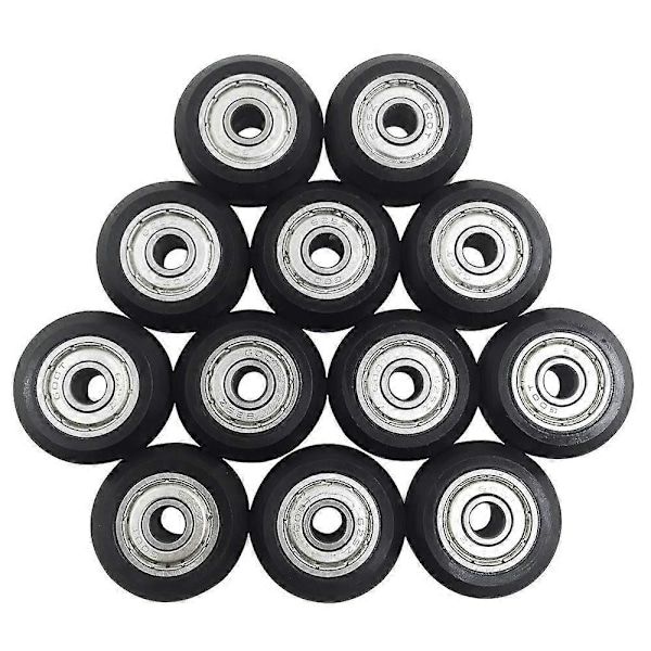 12-pack Stora Plasttrissor med Perlin-lager för 3D-skrivare, Kompatibla med CR-10, CR-10S, Hybrid CNC-router Svart