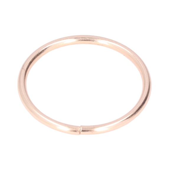 50 stk metallringer i jern, slitesterkt og holdbart, multifunksjonelt, blankt, iøynefallende farge, metall O-ringer for vesker, klær, gullfarget, 38x3mm