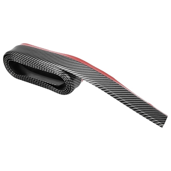 Front Bumper Lip Sticker Gummiskydd Sidokjol Anti-kollisionslist Skydd 2,5 meter/8,2 fot Kolfiberstil