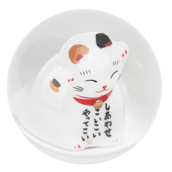 Universal Lucky Cat girskifteknapphode i akryl, biltilbehør med 3 adaptere