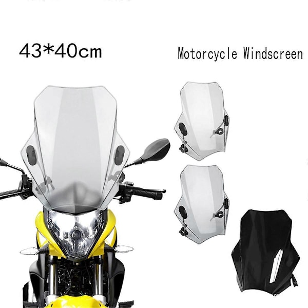 Motorcykel Vindskærm Til MT07 MT09 43x40cm Klar