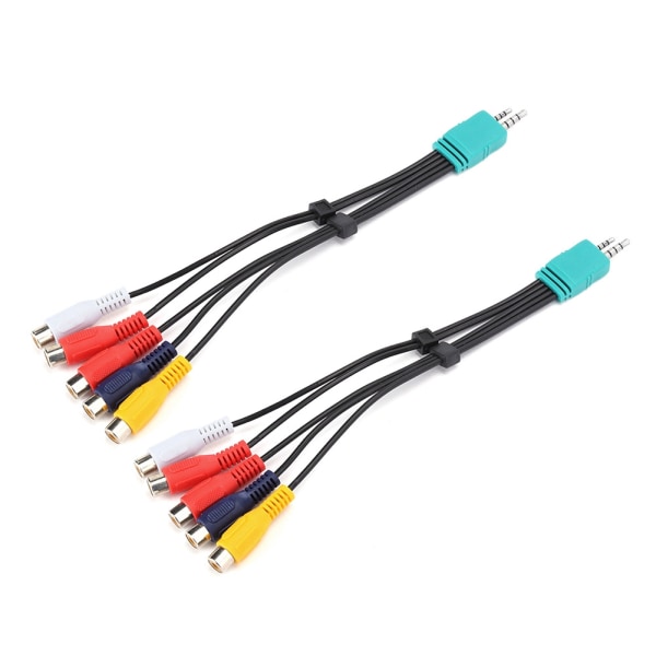 2 st För Samsung LCD TV Komponentsignal Kabel 3.5+2.5 till 5RCA Video Dubbeländad för AV-kabel