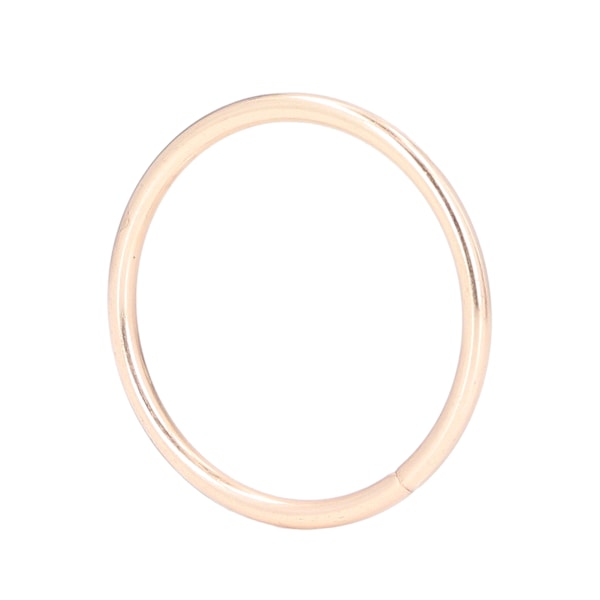 50 stk metallringer i jern, slitesterkt og holdbart, multifunksjonelt, blankt, iøynefallende farge, metall O-ringer for vesker, klær, gullfarget, 38x3mm