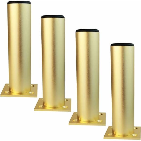 Møbelben i aluminiumslegering Skabsben Køkkensofa Metalbord Højde 150 mm Guld