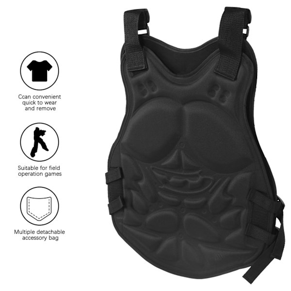Nylon Sort Vest Beskyttelse Veste til CS Spil Sikkerhed Driver
