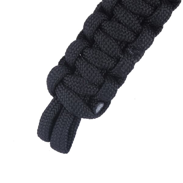 Militær 550 Paracord Vevd Overlevelsesarmbånd Rustfritt Stål Spenne Kit Utendørs