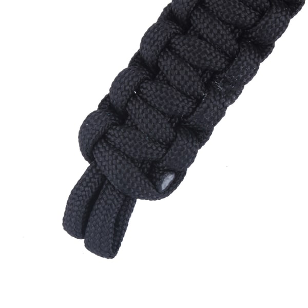 Military 550 Paracord Woven Survival Armbånd Rustfritt stål Spennesett Utendørs