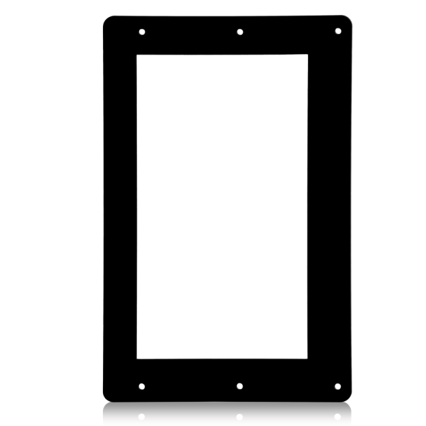 7-tommers akrylbeskyttelsesdeksel med stativholder for Raspberry Pi 7" skjerm