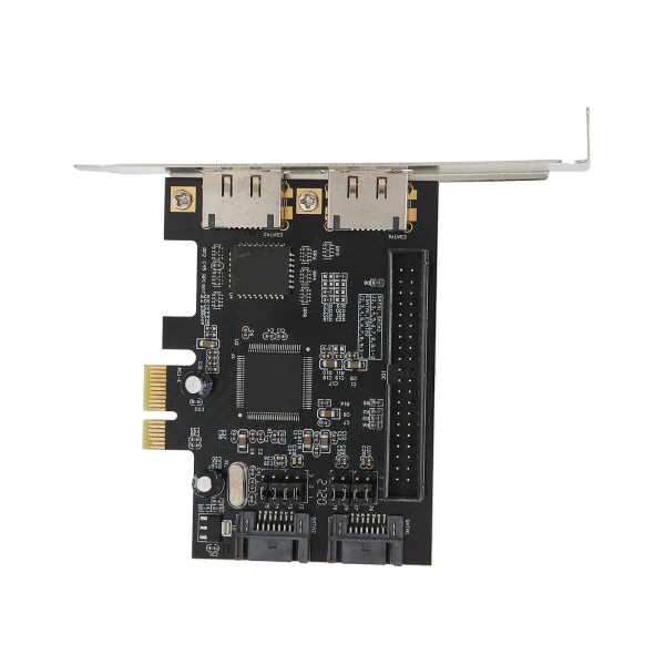 Adapterkort PCIe til SATA ESATA IDE PCB Network Converter Datamaskinvare med driver-CD