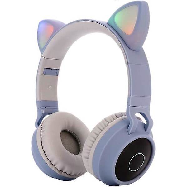 Bluetooth 5.0 Kissankorva Kuulokkeet Taitettavat On-Ear Stereo Langattomat Kuulokkeet Mikrofoni Ohjauksella