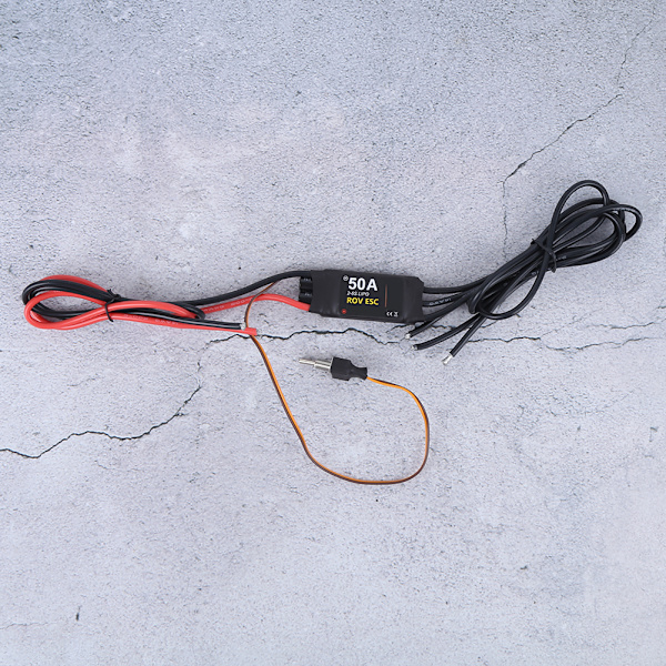 Vanntett børsteløs ESC 50A 2‑6S for 24V RC båtmodell undervanns thruster