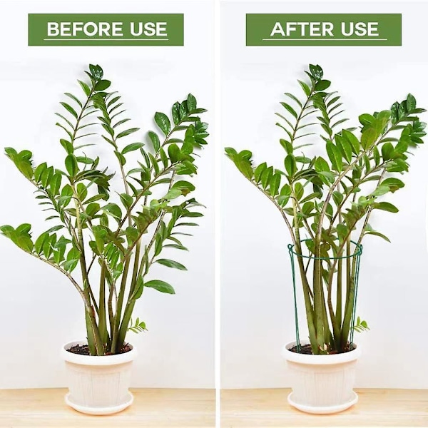 20*30CM Förpackning med 10 Trädgårdsstöd, Halvrunda Växtstöd för Tomater, Pioner, Hortensia, Vinrankor, Klätterväxter