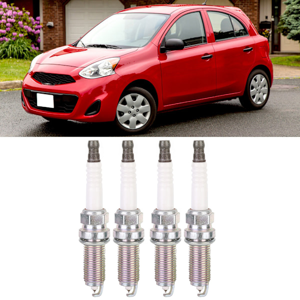 4 kpl auton moottorin sytytystulppa lisävaruste 22401-ED815 sopii Nissan Micra Marchiin