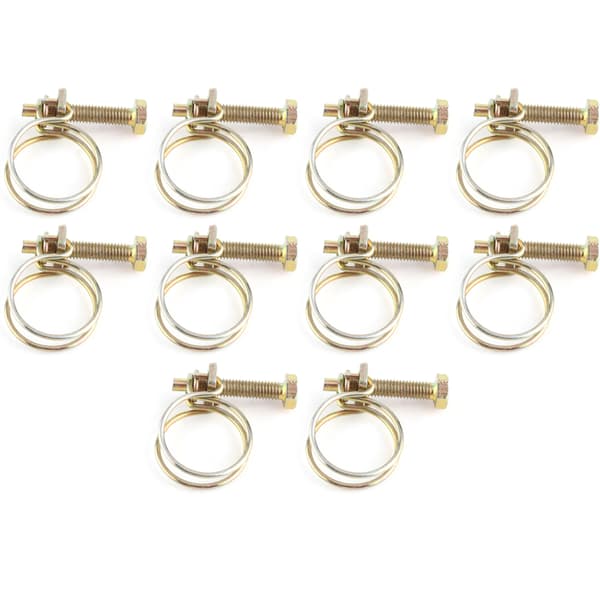Vandslangeklemme i rustfrit stål, rørklemme, VVS (13mm-16mm)