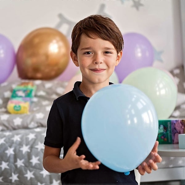 Pastellballonger Blandade Färger 30 cm 100-pack Födelsedag Regnbåge Party Dekoration Latexballonger slumpmässig Färg