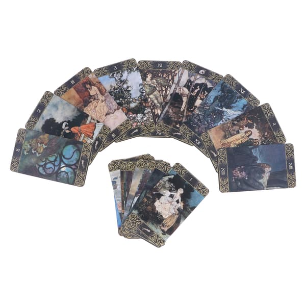 Unikt mönster Tarotkortlek Ödesdivination Tarotkortset Framtidsberättande Spel