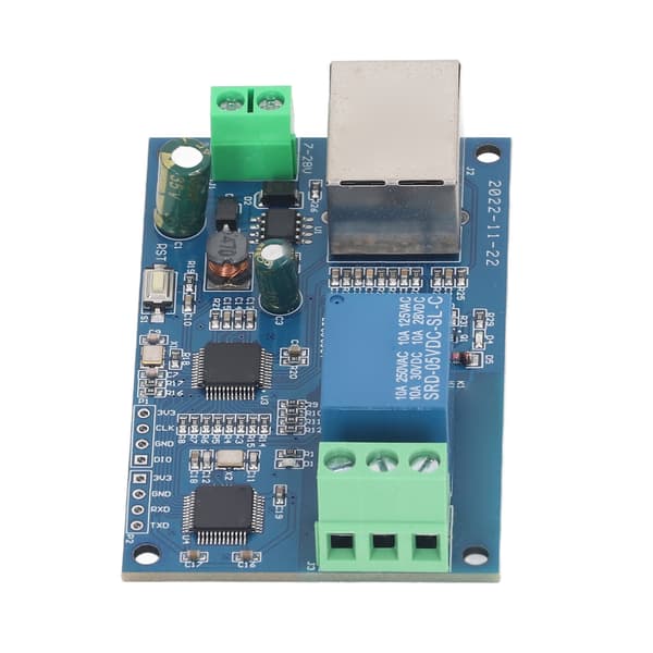 Netværksrelæmodul RTU 1-vejs kablet Ethernet LAN-kontrol PCB elektroniske komponenter