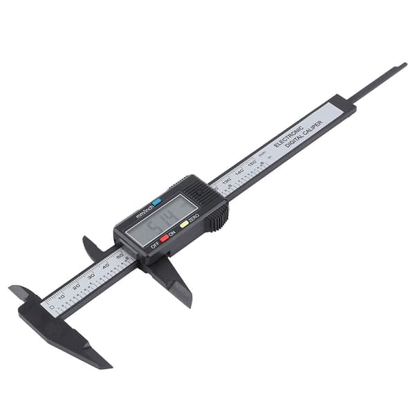 150 mm sort elektronisk LCD-skærm skydelære lineal måleværktøj