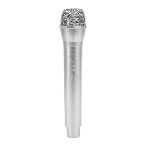 Realistisk propmikrofon for karaoke danseshow. Øv mikrofonpropp for karaoke sølv Silver
