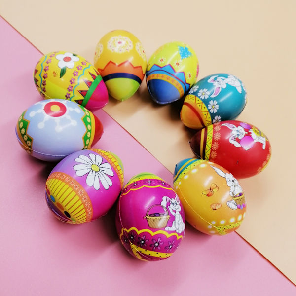 10 stk. PU sprett egg baller stressavlastning egg leketøy simulering påskeegg dekompresjon leketøy