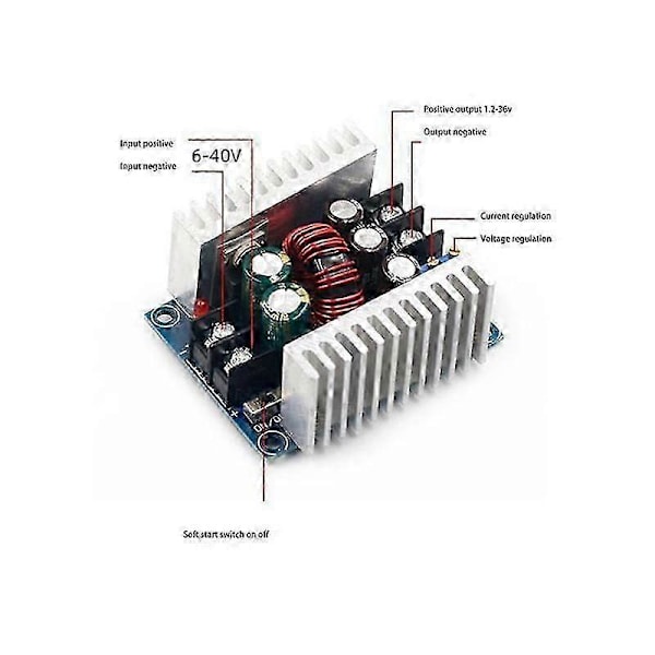 300W 20A DC-DC Justerbar Step Down Converter Modul Konstant Ström Spänningsregulator Strömförsörjning