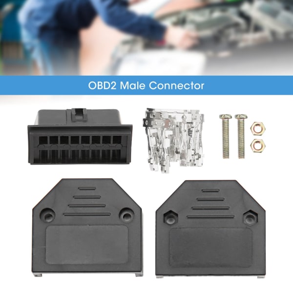 16-pin universal OBD2-stik hanstik OBD-tilslutningsadaptersæt Bildiagnose-scanningsværktøj