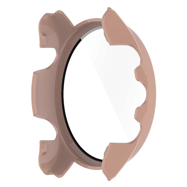 Garmin Forerunner 255s Fullständigt Skydd Anti-fall Hårt PC Klockfodral med Härdat Glas Skärmskydd Transparent
