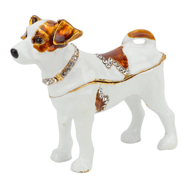 Skinnende diamanter Hundedekoration Metal Håndværk Home Decor Ornamenter Gave