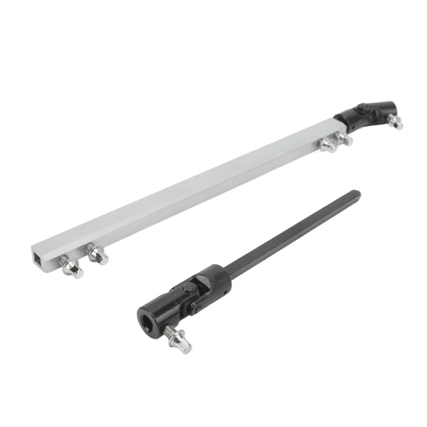 Drum Dubbel Drivaxel Pedal Link Bar Ersättning Professionell metall Drivaxel Vevstång Silver