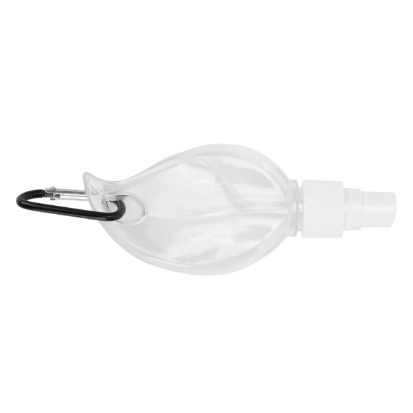 50 ml lövformad transparent resedoseringssprayflaska med nyckelring påfyllbar behållare Vitt munstycke