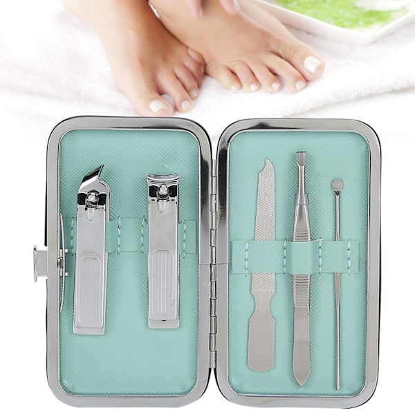 5 stk. Negleklipper Rengørings Øjenbryn Saks Død Hud Skubber Pedicure Manicure Fodpleje