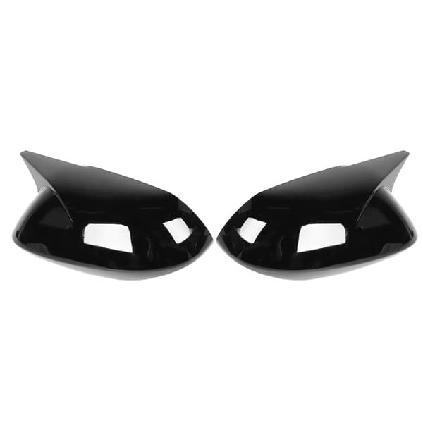 Par sidospegelkåpa Horn Style Protector Housing Passar för Corolla Sedan/Hatchback Svart