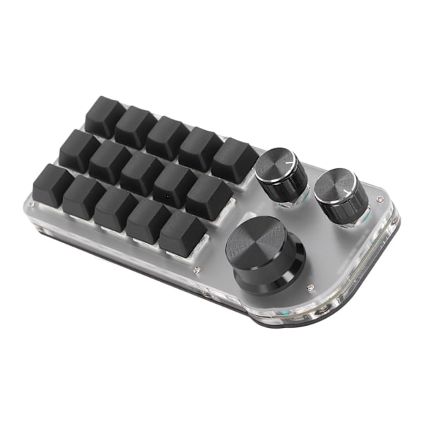 15 näppäintä 3 nuppia ohjelmoitava näppäimistö langallinen USB langaton Bluetooth sininen kytkin Mini Macro mekaaninen peli näppäimistö