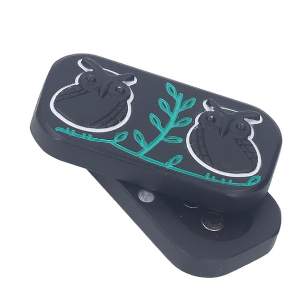 Stressaflastende Slider med Ugle-mønster, Behageligt Greb, Bærbar, Robust Fidget Slider til Studerende og Kontoransatte, Sort