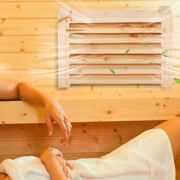 Sauna Rum Luftventil Ventilationsgitter Panel Lameller Sauna Rum Tilbehør