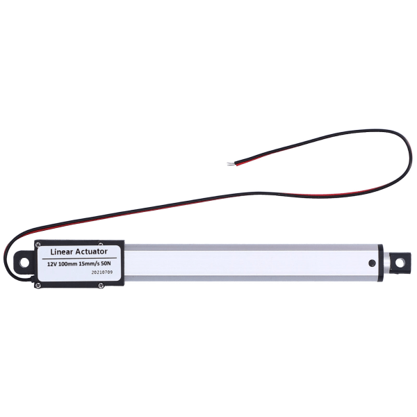 Lineær aktuator DC 12V 100mm intern grensebryter Lav støy elektrisk mini lineær aktuator for industrielt landbruk15mm/s-50N