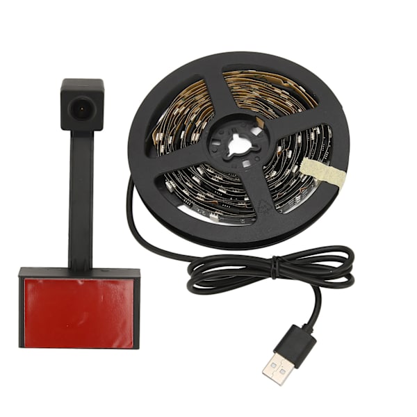 RGB TV-bakgrundsbelysningsremsa lampor App-kontroll dynamisk belysning WiFi TV LED-bakgrundsbelysning med 1080P-kamera för 55-65in TV EU-kontakt