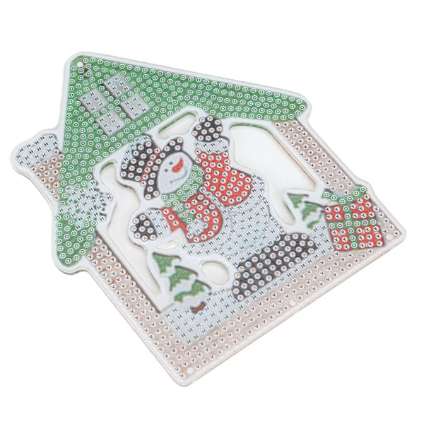 Rhinestone-målning söt levande jultema hänge avkopplande DIY heminredning