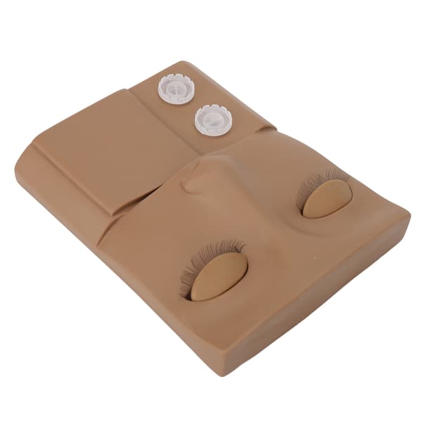 Vipper Mannequin Hode Utskiftbart Øyelokk Vippe Forlengelse Praksis Sminke Trening PVC Kaffe